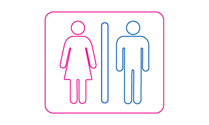 After using public toilets.