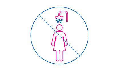 When you can’t shower immediately after swimming.