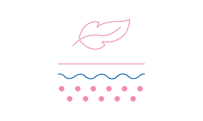 Hypoallergenic and gentle to sensitive skin.